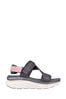 Skechers Grey D'Lux Walker Kind Mind Womens Sandals
