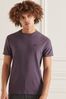 Superdry Purple Cotton Micro Embroidered T-Shirt