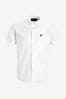 White Lyle & Scott Short Sleeve Oxford Shirt