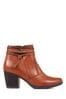 Pavers Ladies Leather Heeled Ankle FFM0058.83066 Boots