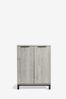 Grey Bronx Oak Effect Drinks Cabinet