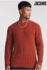 Jacamo Red Twisted Knit Jumper