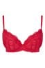 Ann Summers Red Sexy Lace Planet Padded Plunge Bra