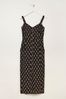 FatFace Black Woodblock Corey Linen Dress