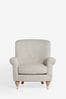 Chunky Weave Dove Grey Ashford Highback Accent Chair