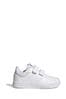 adidas White Kids Sportswear Tensaur Hook And Loop Trainers