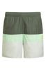 adidas Green Junior Colorblock Swim Shorts
