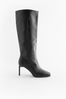 Black Forever Comfort® Square Toe Knee High Boots