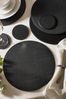 Set of 4 Black Reversible Faux Leather Placemats and Coasters Set