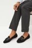 Black Forever Comfort® Cleated Tassel Loafers