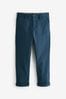 French Navy Blue Regular Fit Stretch Chino beach Trousers (3-17yrs), Regular Fit