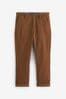 Ginger/Tan Brown Regular Fit Stretch Chino Trousers (3-17yrs), Regular Fit