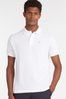 Barbour® White Sports Polo Shirt