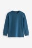 Mid Blue Long Sleeve Cosy T-Shirt (3-16yrs)