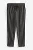 Grey Jersey Tapered Trousers