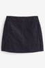 Marineblau - Corduroy Mini Skirt, Regular