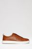 Threadbare Brown Smart Casual Court Trainers