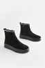 Black Forever Comfort® Faux Fur Suede Ankle Boots