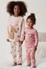 Rentier, Pink - Weihnachtliche Pyjamas (3-16yrs)