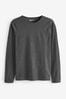 Charcoal Grey The Everyday Crew Neck Long Sleeve Top