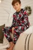 Red/Grey Reindeer Camouflage Christmas Pyjamas (3-16yrs)