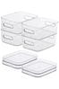 Orthex Set of 4 Clear Smartstore 1.5L Compact Clear Storage Boxes With Lids