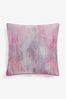 Pink Embroidered Lines 50 x 50cm Cushion, 50 x 50cm