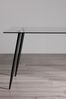 Bentley Designs Clear Martini Tempered Glass 6 Seater Dining Table