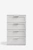 Grey Flynn 4 Drawer Chest of Drawers, 4 Drawer