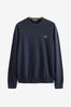 Black Fred Perry Classic Crew-Neck Jumper