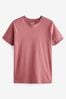 Pink Light Slim Fit Essential Crew Neck T-Shirt, Slim Fit