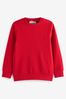 Rojo - Clarks Unisex Crew Neck School Sweatshirt