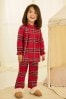 Rot kariert - Pyjama mit Knopfleiste (9 Monate bis 10 Jahre)