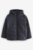 Navy Blue Quilted Hybrid Coat (3-16yrs)