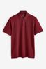 Berry Red Pique Polo Shirt, Regular
