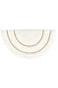 furn. Ochre Yellow Semi Circle Cotton Tufted Bath Mat