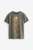 Groot Charcoal Grey Guardians Of The Galaxy License Short Sleeve T-Shirt (3-16yrs)
