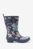FatFace Floral Womens Mid Height Printed Wellies