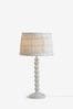 Slate Grey Bobbin Table Lamp