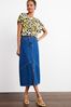 N82 Collection Midi Length Denim Skirt