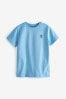 Hellblau - T-Shirt mit Hirschstickerei (3-16yrs)