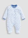 Baby Blå - Jojo Maman Bébé Little Elephant Cotton Baby Sovdress