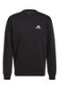 adidas Black Sportswear Feelcozy Essentials Fleece Sweatshirt