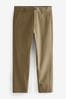 Light Tan Straight Stretch Chino Trousers, Straight Fit