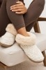 Cream Cable Knit Advanced Boot Slippers
