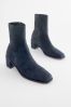 Navy Blue Regular/Wide Fit Forever Comfort® Sock Ankle Boots, Regular/Wide Fit