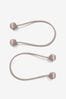 Natural Magnetic Curtain Tie Backs Set of 2