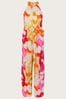 Monsoon Pink Elaxi Abstract Print Jumpsuit