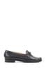 Pavers Black Leather Snaffle Loafers