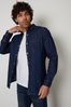 Threadbare Dark Blue Denim Long Sleeve Cotton Shirt